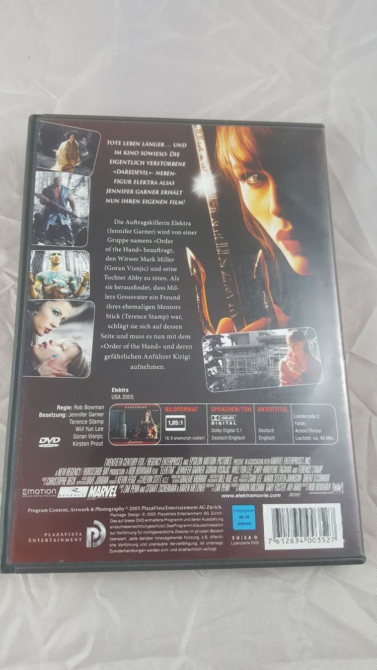 Tutti i DVDs: DVD Elektra mit Jennifer Garner – Usato da Dierikon venduto da tasticfantastic 2