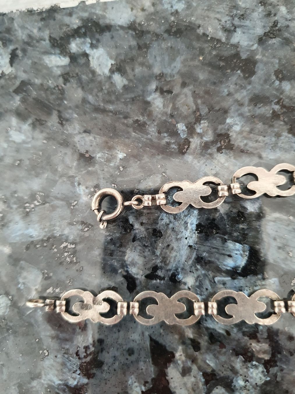 Catenine: Spätes Art-Déco Designer 800er Silber  Collier – Usato da Wohlen AG venduto da palmsprings 8