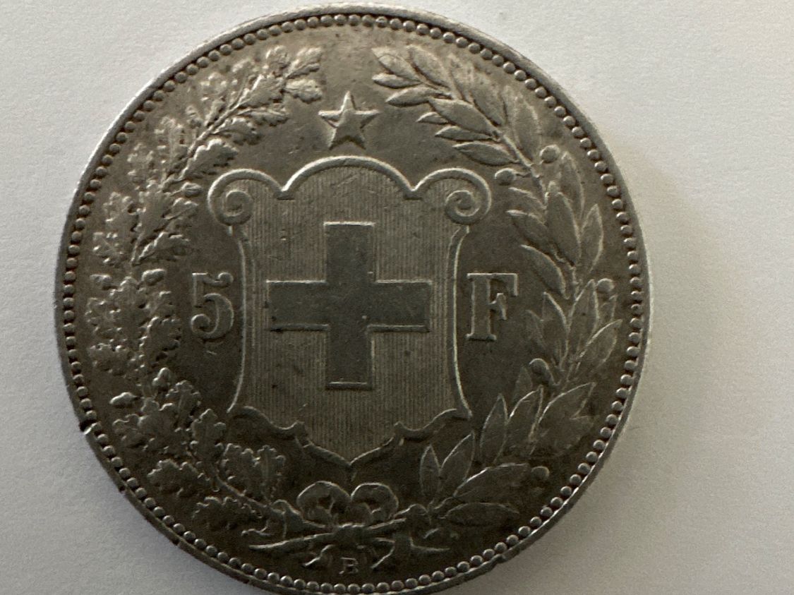 Toutes les monnaies: 5Fr 1904 vorz+ – D'occasion à Erlach par gubbe1 3