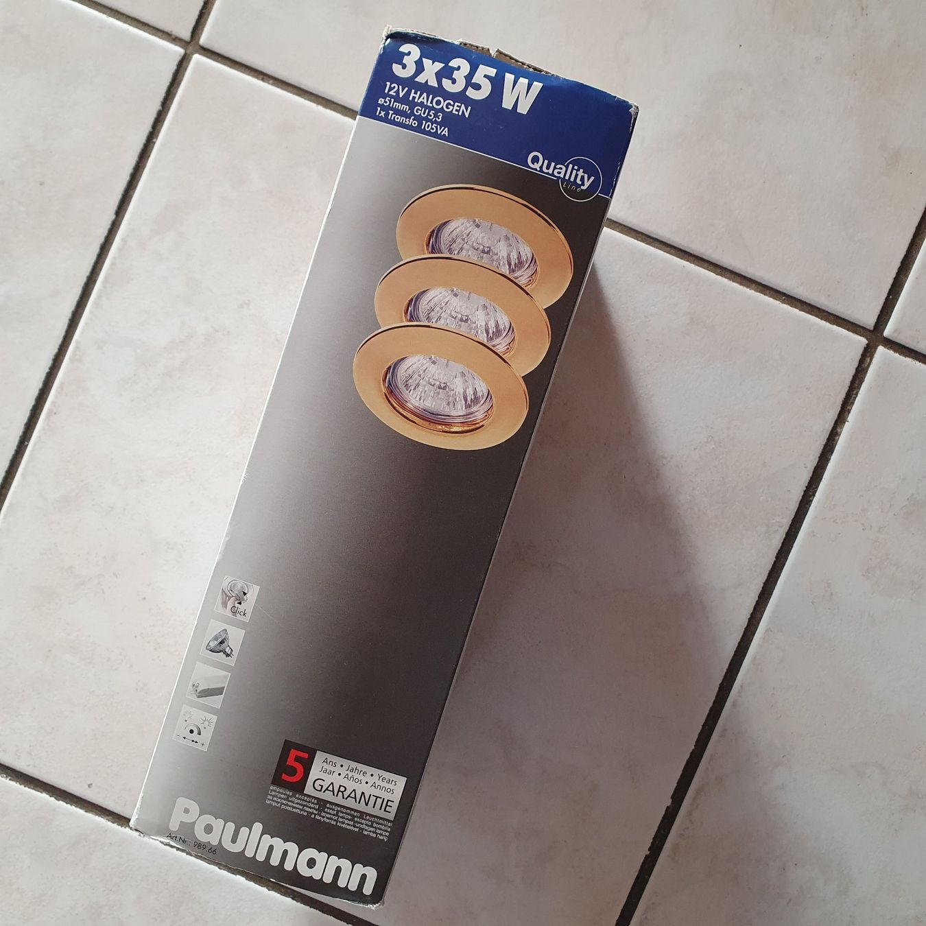 Kronleuchter & Deckenlampen: Set mit 3 Halogen Einbau- Leuchten 12 Volt – Neu (gemäss Beschreibung) aus Mettmenstetten von Angi82 2