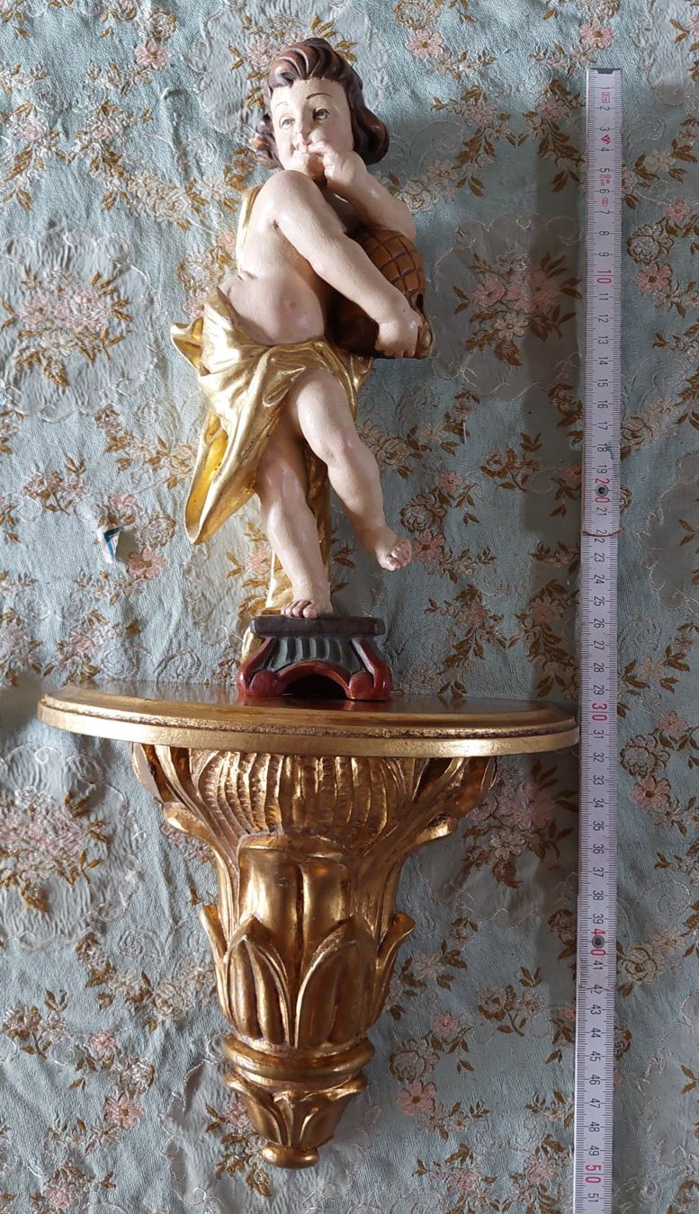 Statuette: Engel mit Wandkonsole – Usato da Siblingen venduto da rantiques 1