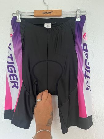 Damen Radlerhose X-Tiger Schwarz Pink Grösse XL neuwertig