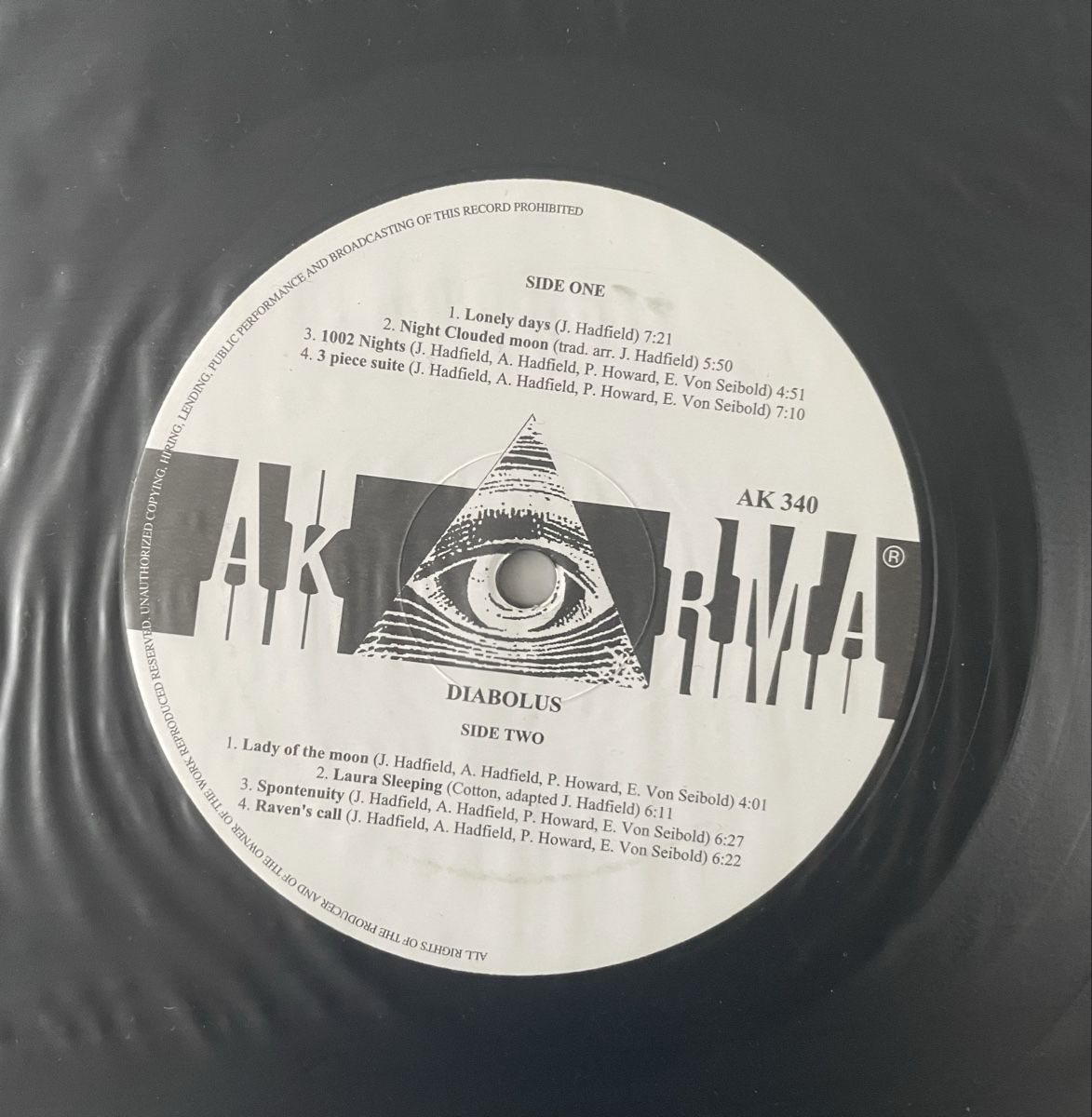 Schallplatten: Diabolus - AKARMA Vinyl LP  – Gebraucht aus Olten von Bluespapst 2