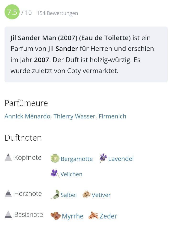 Jil Sander Profumi & Eau de Toilette: 5 ml JIL SANDER MAN ABFÜLLUNG – Nuovo (secondo la descrizione) da St. Gallen venduto da CaliSunshine 3