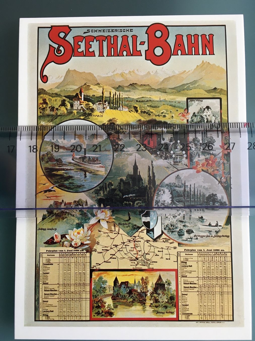 Cartoline postali: 2 Stück Ansichtskarten NEU Seetalbahn Plakate 1898 und 1903 – Nuovo (secondo la descrizione) da holziken venduto da Weston 4