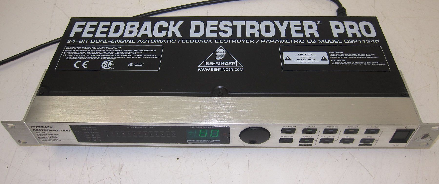 Behringer Equalizzatori: Behringer Feedback Destroyer Pro DSP1124P – Usato da Männedorf venduto da livesteam 1
