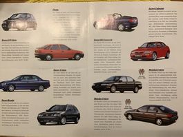 Ford Programm Faltprospekt 8 Seiten 1994