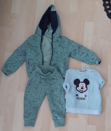 Baby Kleiderpaket, Trainer + Pulli, Gr. 80, 9-12 Monat