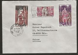 FRANKREICH 1966 schön frankierter Brief in die Schweiz