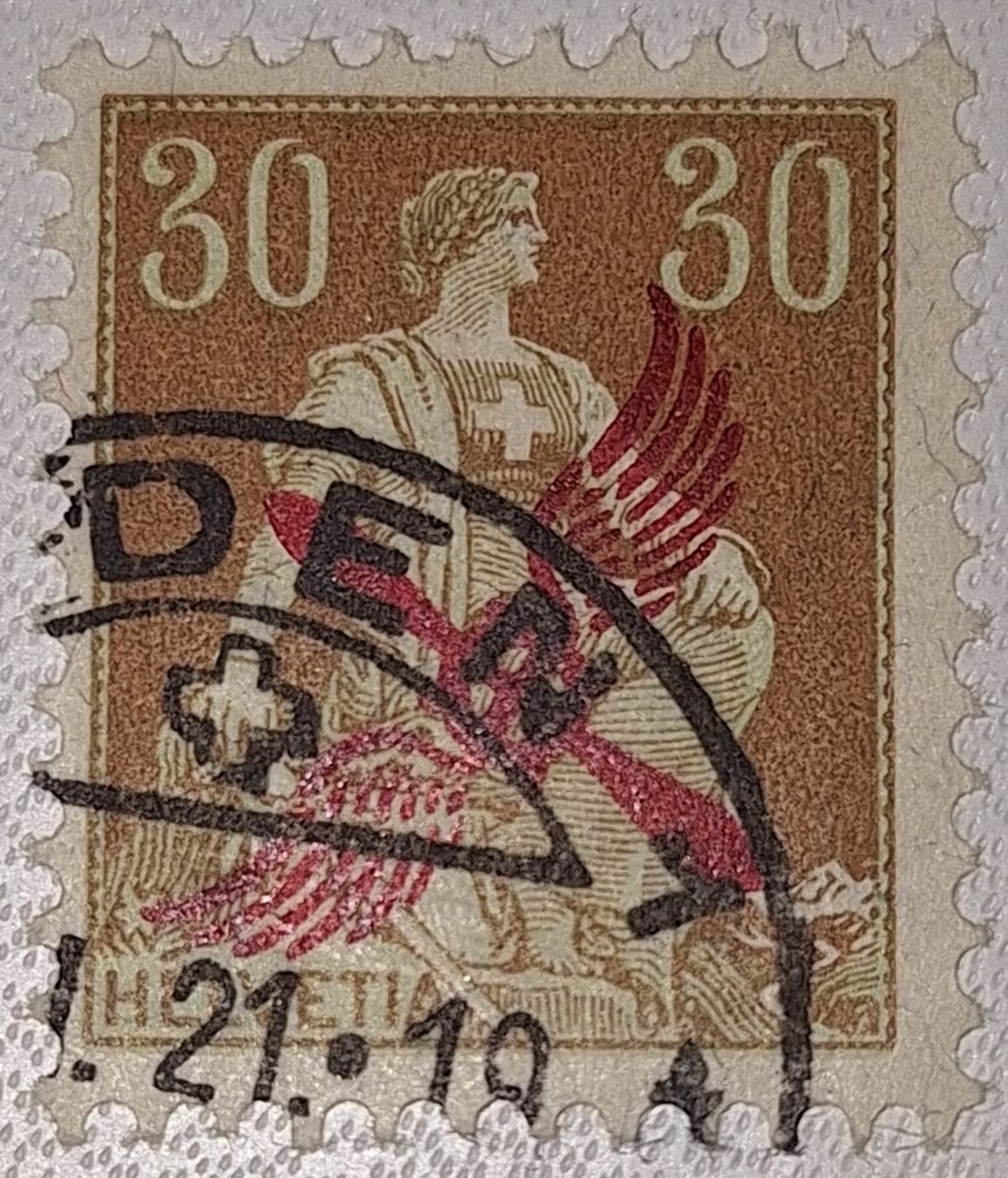 Tutti i francobolli: Flugpost F1 Baden Mit Attest Kat. 2000.- – Usato da Balgach venduto da SIMEON27
