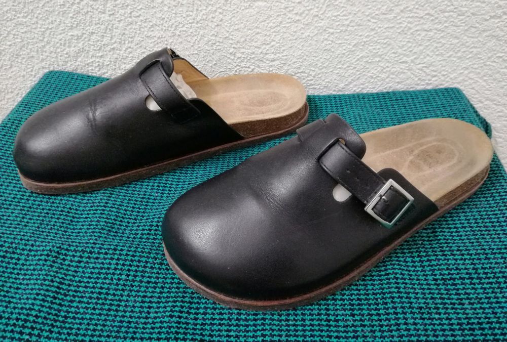 Clogs HENRY STEVENS Gr. 39 Leder schwarz (Neu (gemäss Beschreibung)) in ...