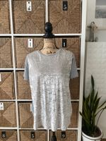 Velvet Shirt, silver grey, size XL
