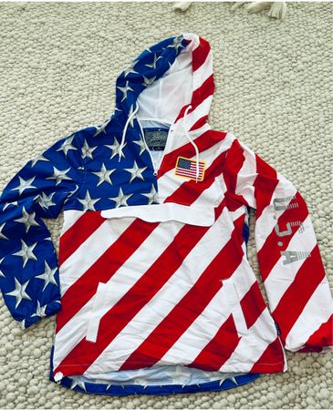 USA WINDBREAKER JACKE – GRÖSSE S – UNISEX LOOK