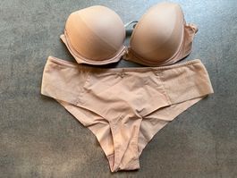 Aubade BH und Slip Set Nude Grösse 85C/M neuwertig