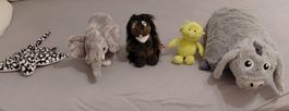 Versiedene Stofftiere neu