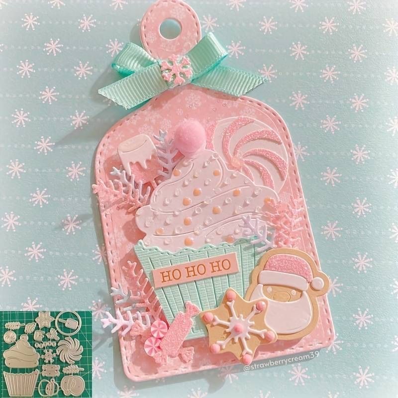 Sciablone: Cupcake Weihnachtlich oder nur als Cupcake - Stanzschablone – Nuovo e nell'imballaggio originale da Frenkendorf venduto da jazzplatten 3