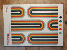 Plakat Bauhaus Asstellung Juli-Sept 1923 auf Pavatex geklebt