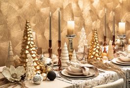 Goldener Tannenbaum Deko Weihnachten (pfister)