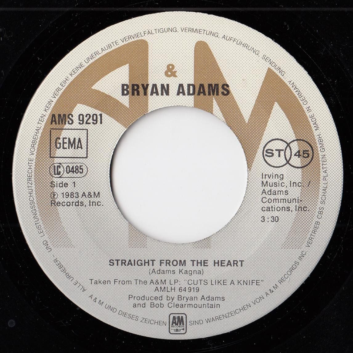 Schallplatten: Bryan Adams Vinyl Single von 1983 – Gebraucht aus Volketswil von Abcrecords 2