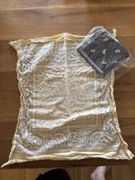 2x Bandana Halstuch Tuch Gelb & Braun Set