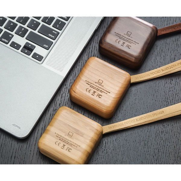 Casse acustiche: Mi Square Pocket Bluetooth-Box "Walnuss" von Gingko -neu- – Nuovo e nell'imballaggio originale da Zürich venduto da Flyer60 5