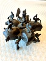 💚ANTIKES KASTEN-KUNSTWERK AUS BRONZE UM 1900🇨🇭 Rüschlikon