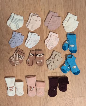 15 Paar Baby-Socken, Grösse 0-3 M