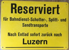 Sbb Schild Luzern