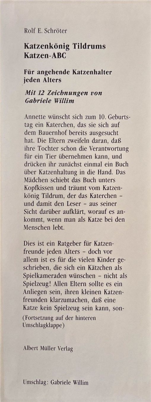 Libri: Katzenkönig Tildrums Katzen ABC – Nuovo (secondo la descrizione) da Sarnen venduto da Livres 2