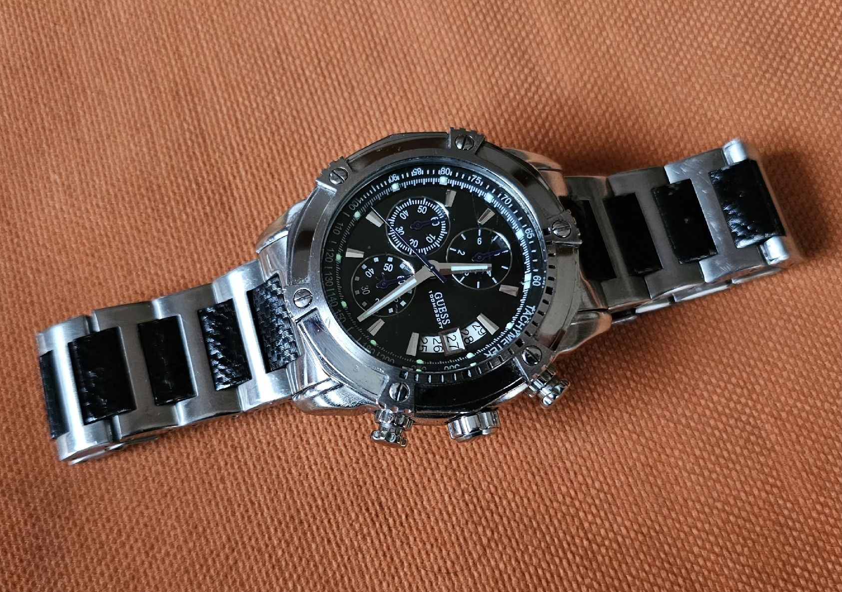 Guess Orologi: Guess Chronograph Herrenuhr 45mm – Usato da Speicher venduto da Lemore 4