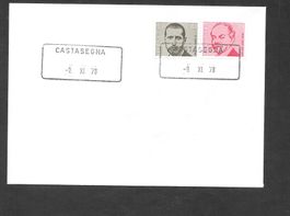 Brief Aushilfsstempel CASTASEGNA 9.XI.78 (Graubünden)