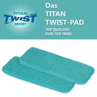 2er Set Wischpad für Titan Twist Mop Wischmop