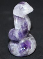 Deko - Heilstein N-815 – Kobra Schlange – Amethyst – ca. 3,8