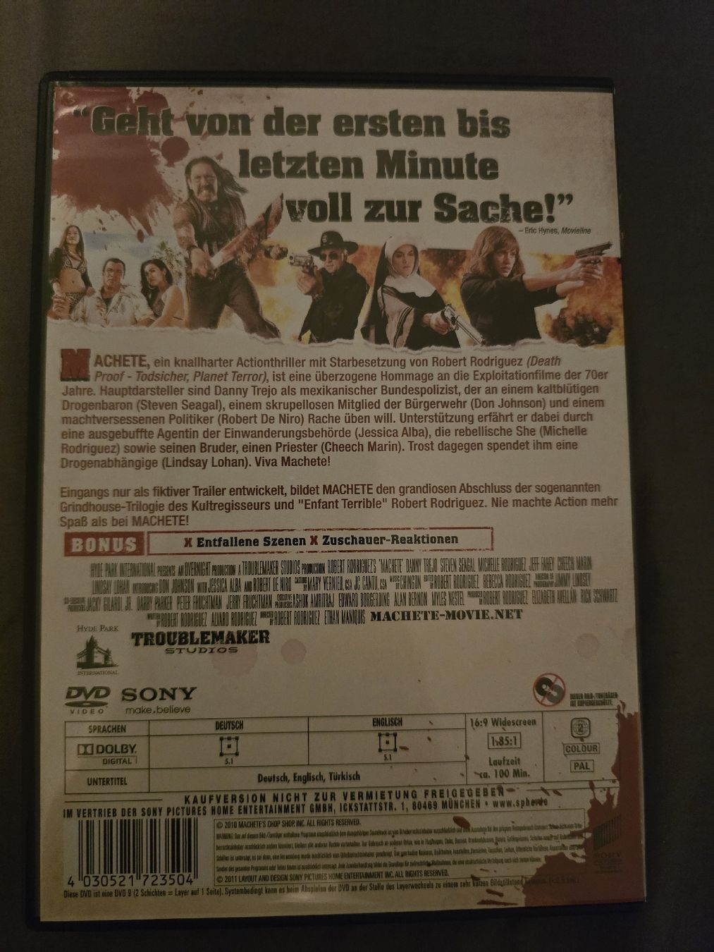 Tutti i DVDs: DVD - Machete – Usato da Zug venduto da nic_wlj8 1