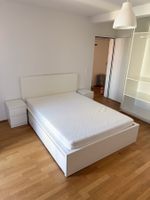 Alles muss raus: Weisses Bett 120 cm mit Nachttischen