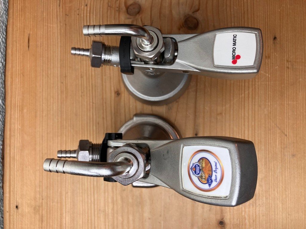 Rubinetteria: 2 Stk. Micro Matic Bier KEG Zapfhahn Hebelgriff – Usato da Fislisbach venduto da Promo 4