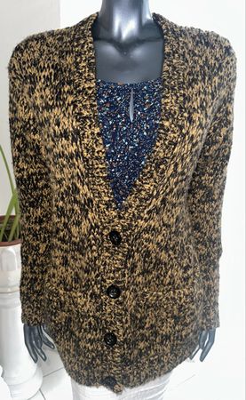 DRIES VAN NOTEN CARDIGAN GR. S Wolle