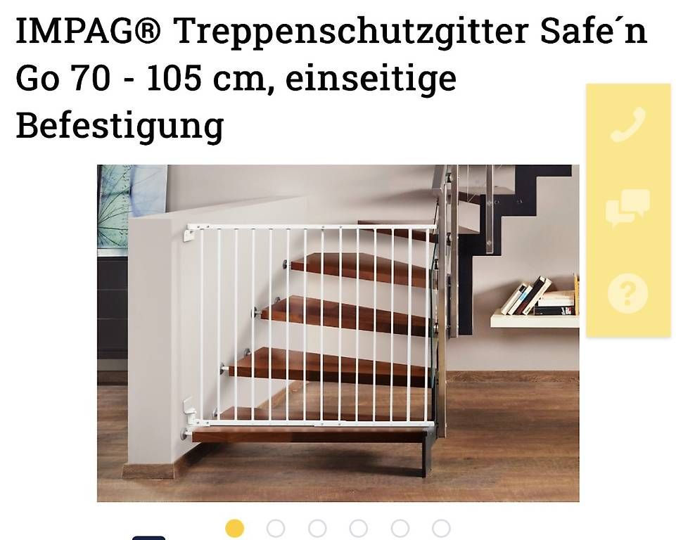 Sicherheit: Impag Treppenschutzgitter 70-105cm – Gebraucht aus Amriswil von amriswiler