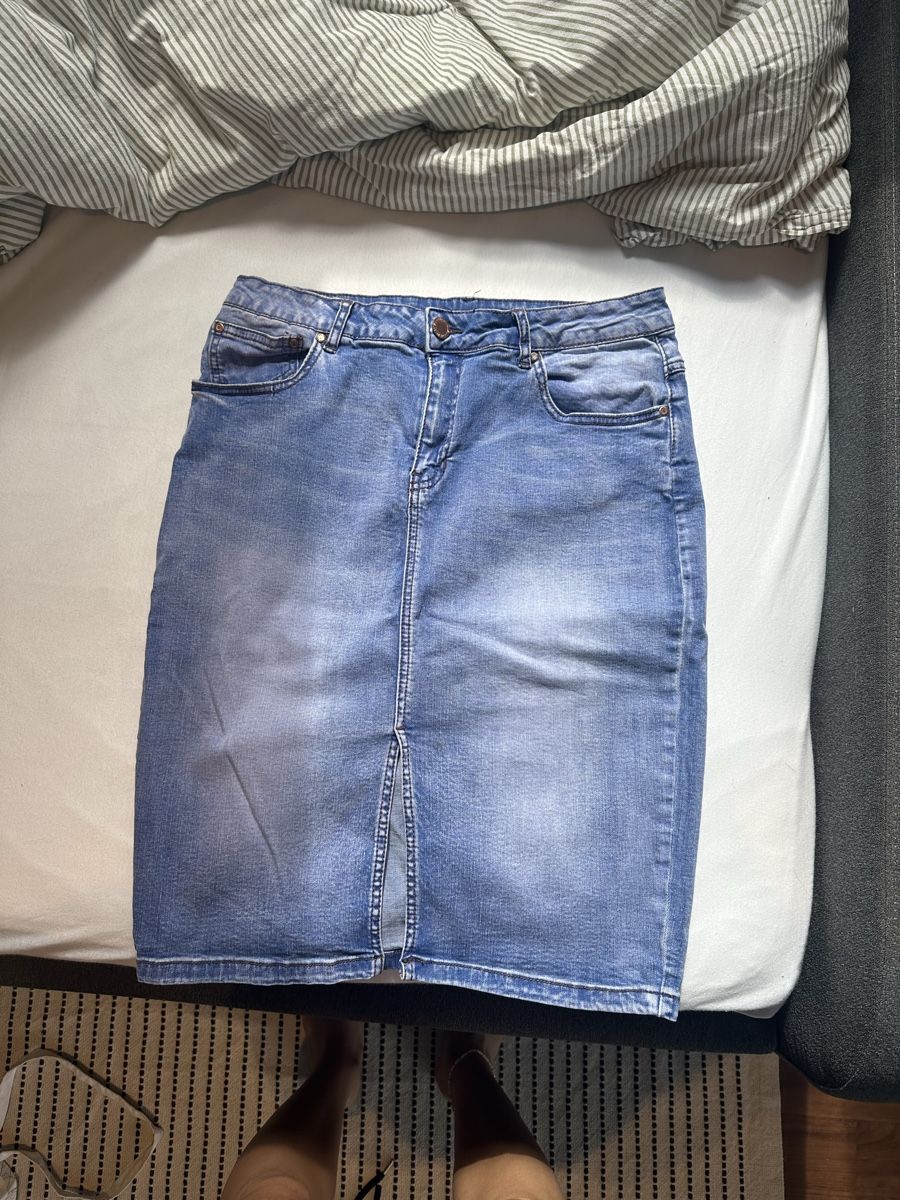 Gonne: Jeansrock blau mittellang – Usato da Grafstal venduto da jes_t6s7 2