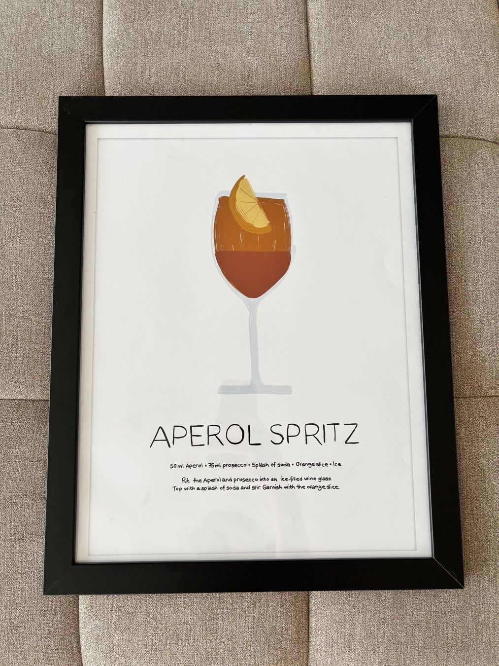 Foto & Immagini: Aperol Spritz Bild mit Rahmen – Usato da Neunkirch venduto da autoscooter57