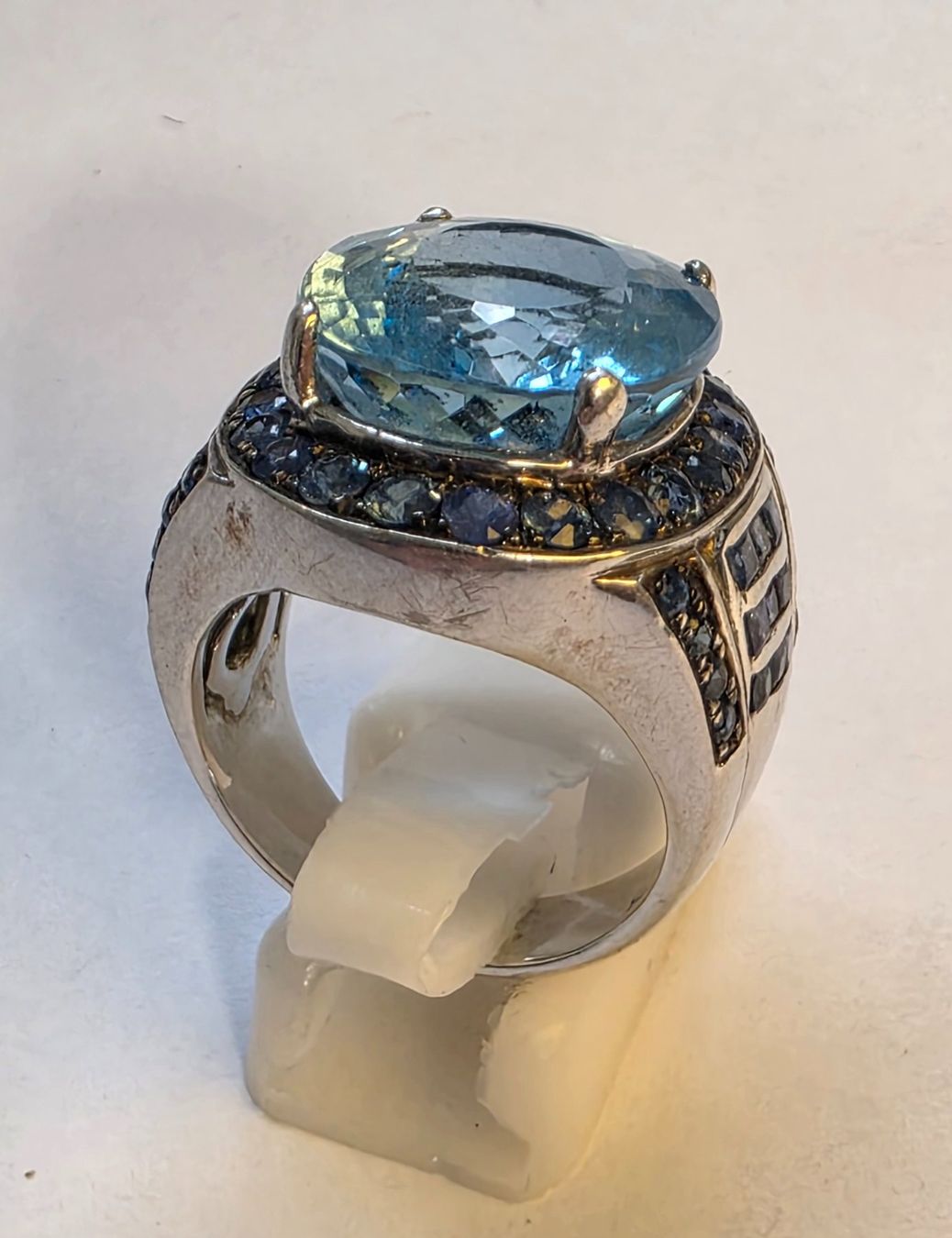Anelli: Ring blau Topas Saphir Grösse 58 – Nuovo (secondo la descrizione) da Zürich venduto da ben_mn5h 3