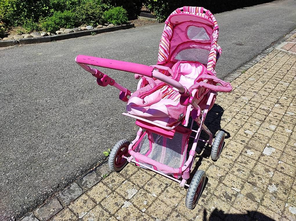Carrozzine per bambole: Puppenkinderwagen, Farbe Rosarot – Usato da Aarberg venduto da Bruno51 1