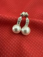 Elegante Ohrringe mit Perlen-Optik , Modeschmuck