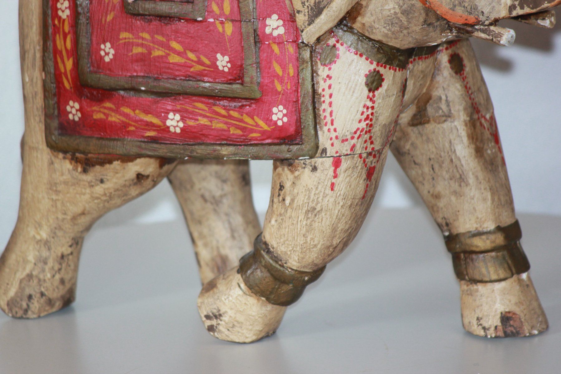 Sculture & Statue: Holz-Elefant aus Indien, weiss – Usato da Wichtrach venduto da LuckyLuke69 7