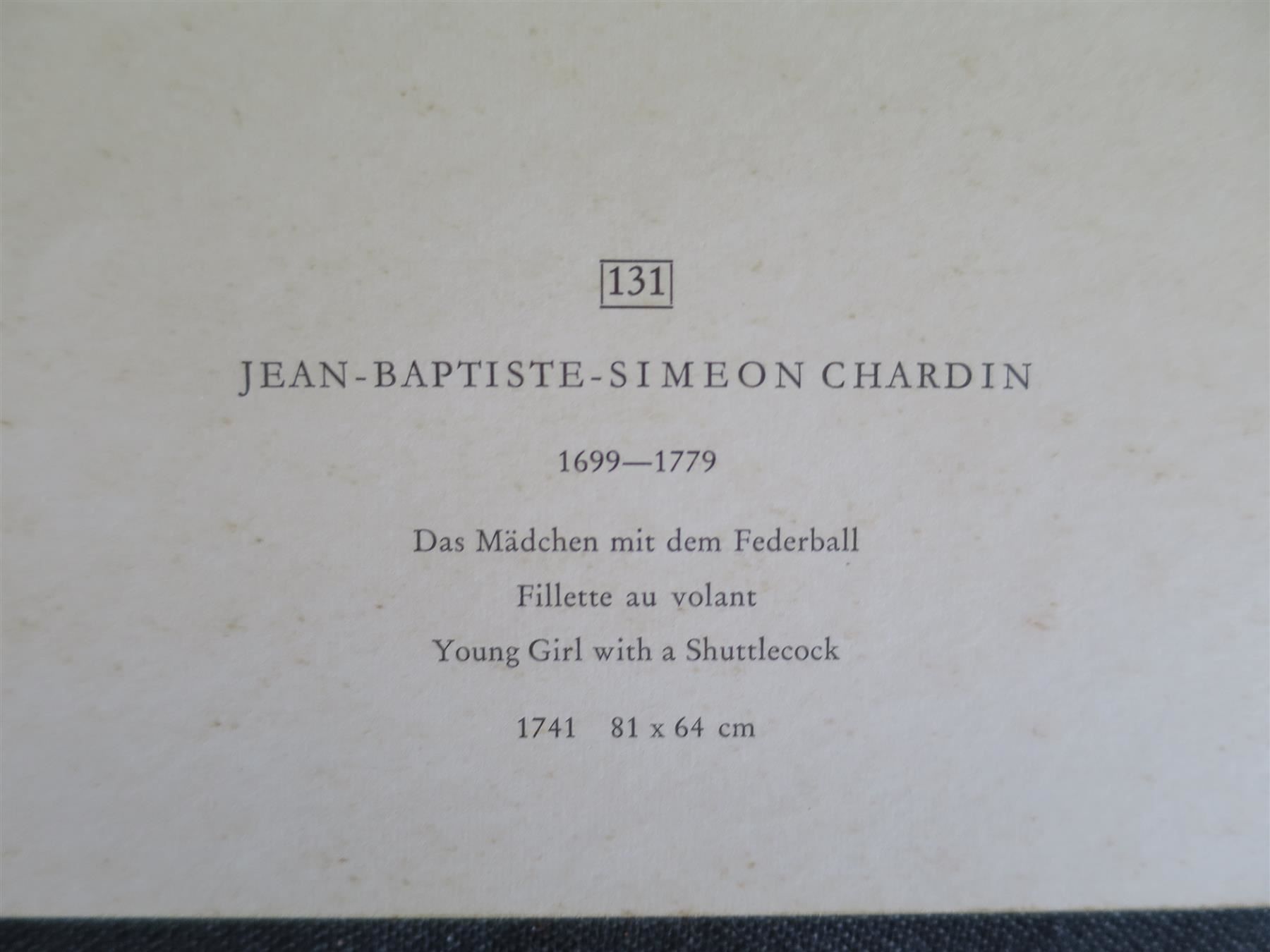 Foto & Immagini: Jean-Baptiste-Simeon Chardin; Kunstdruck – Usato da basel venduto da setomse 1