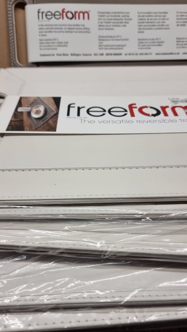 Untersetzer: 6 Stück FREEFORM wendbares Tablett & Tischset – Neu (gemäss Beschreibung) aus Rebstein von James-Dean 2