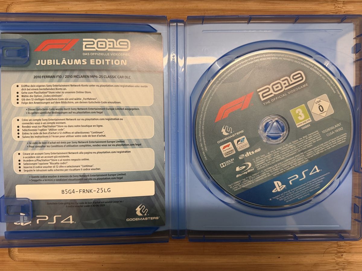 Giochi: PS4 F1 2019 Jubiläums Edition – Usato da Basel venduto da Brolo.tv 1