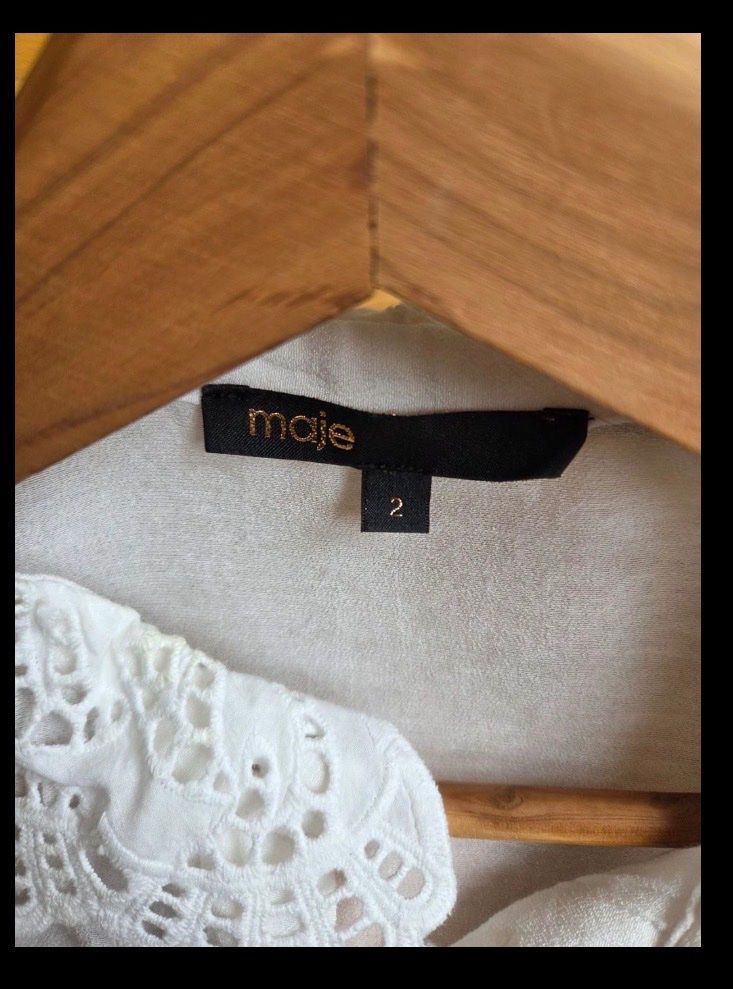 Maje Camicette: Maje Bluse Spitzen weiss – Usato da Regensdorf venduto da AHenter 4