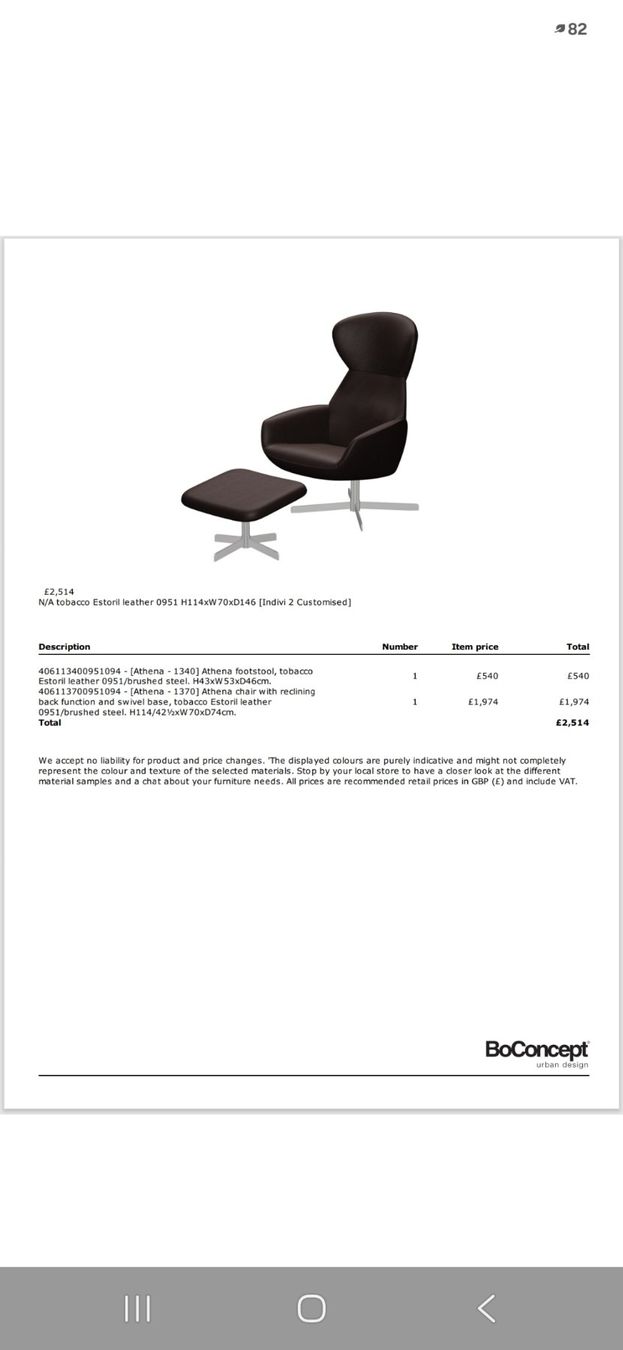 Boconcept Stühle: Athena Reclining Chair – Gebraucht aus Basel von zounz9 1