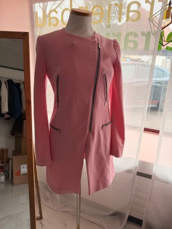 Zara Rosa Asymmetrischer Blazer gr XS